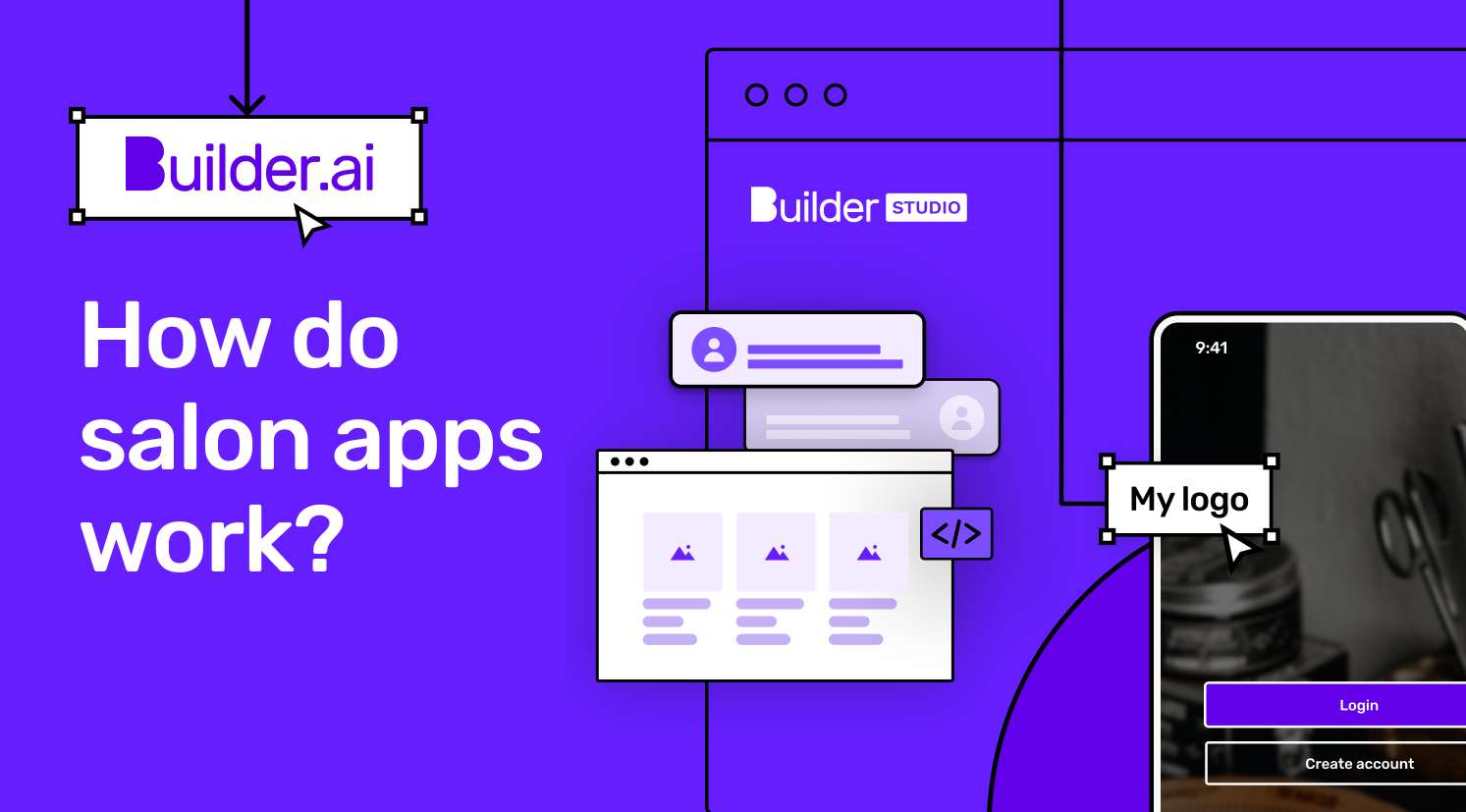 How do salon apps works? An illustration with Builder Studio.
