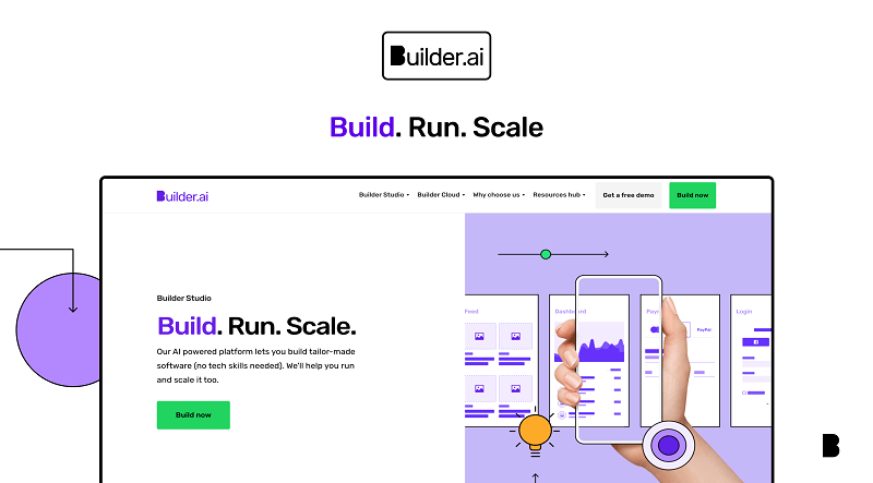 Builder.ai website builder