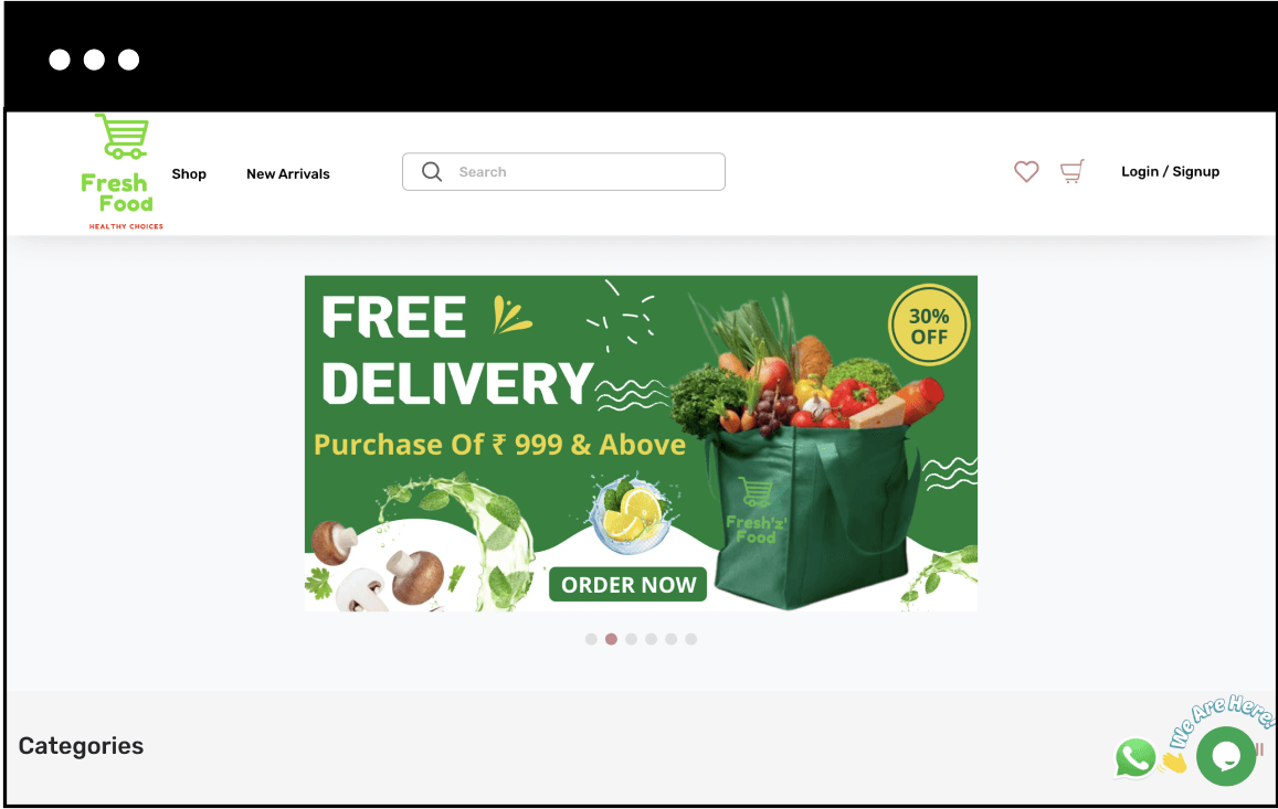 Fresh ‘z’ Food desktop app