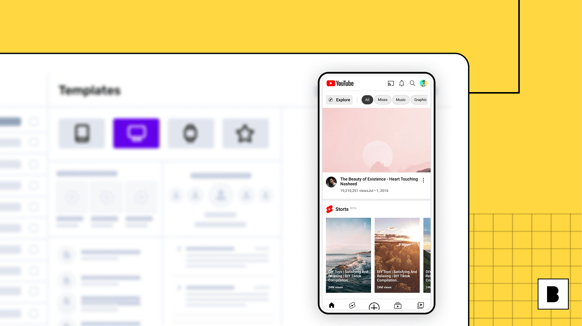 Youtube app building illustration