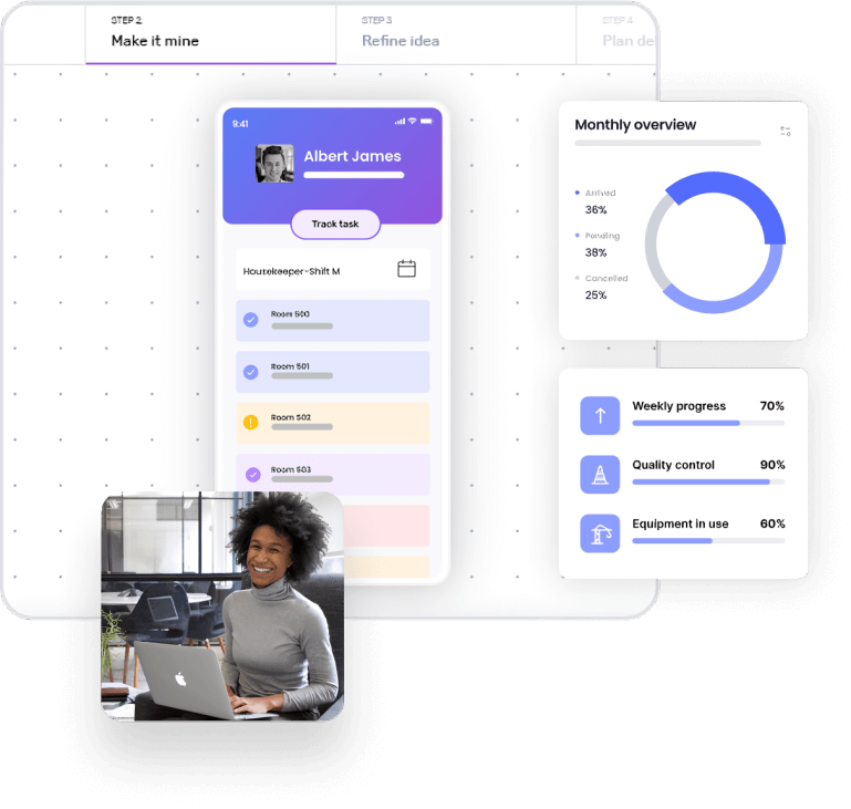 Design your app through builder studio