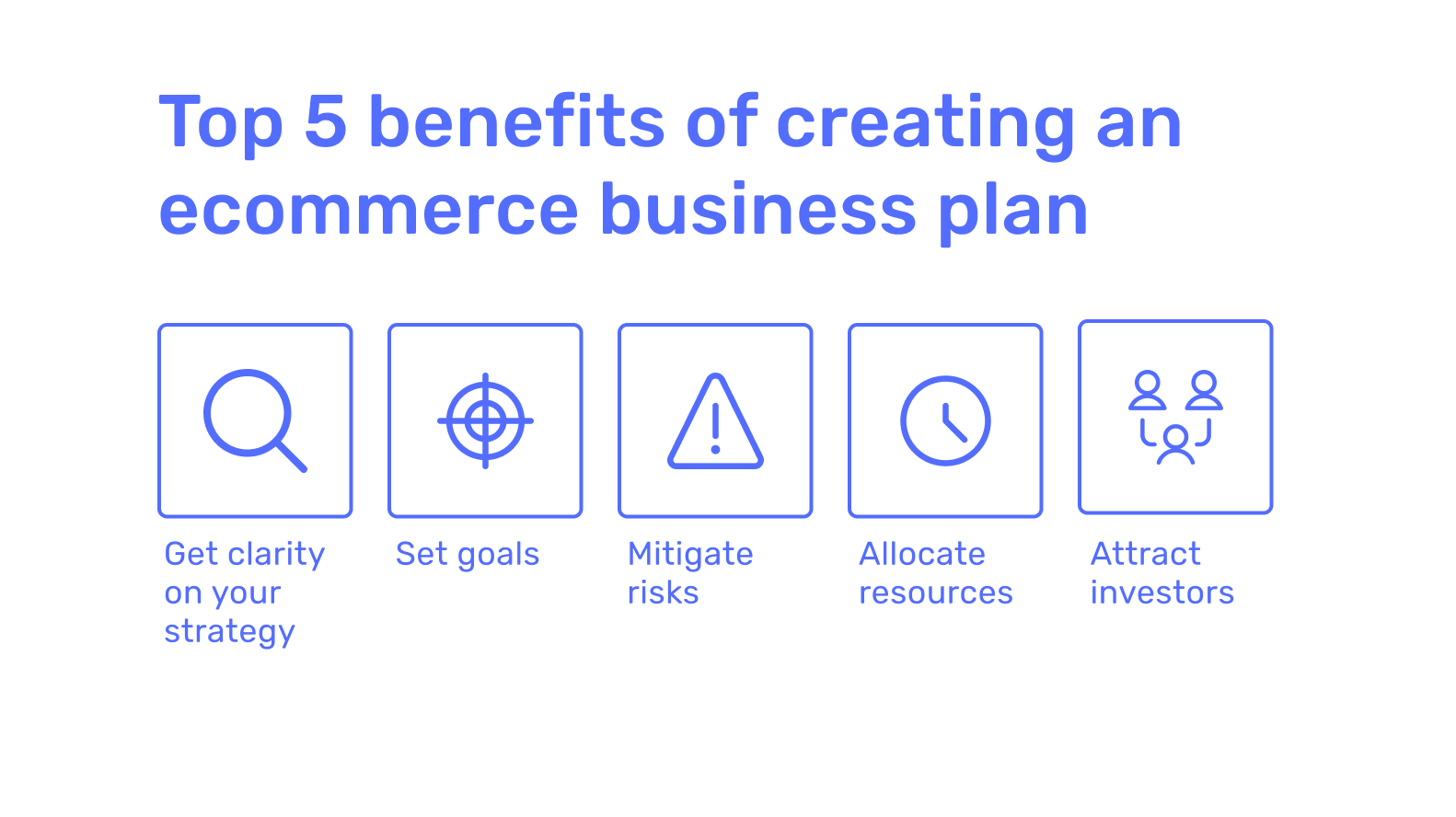 5 benefits of creating an ecommerce business plan