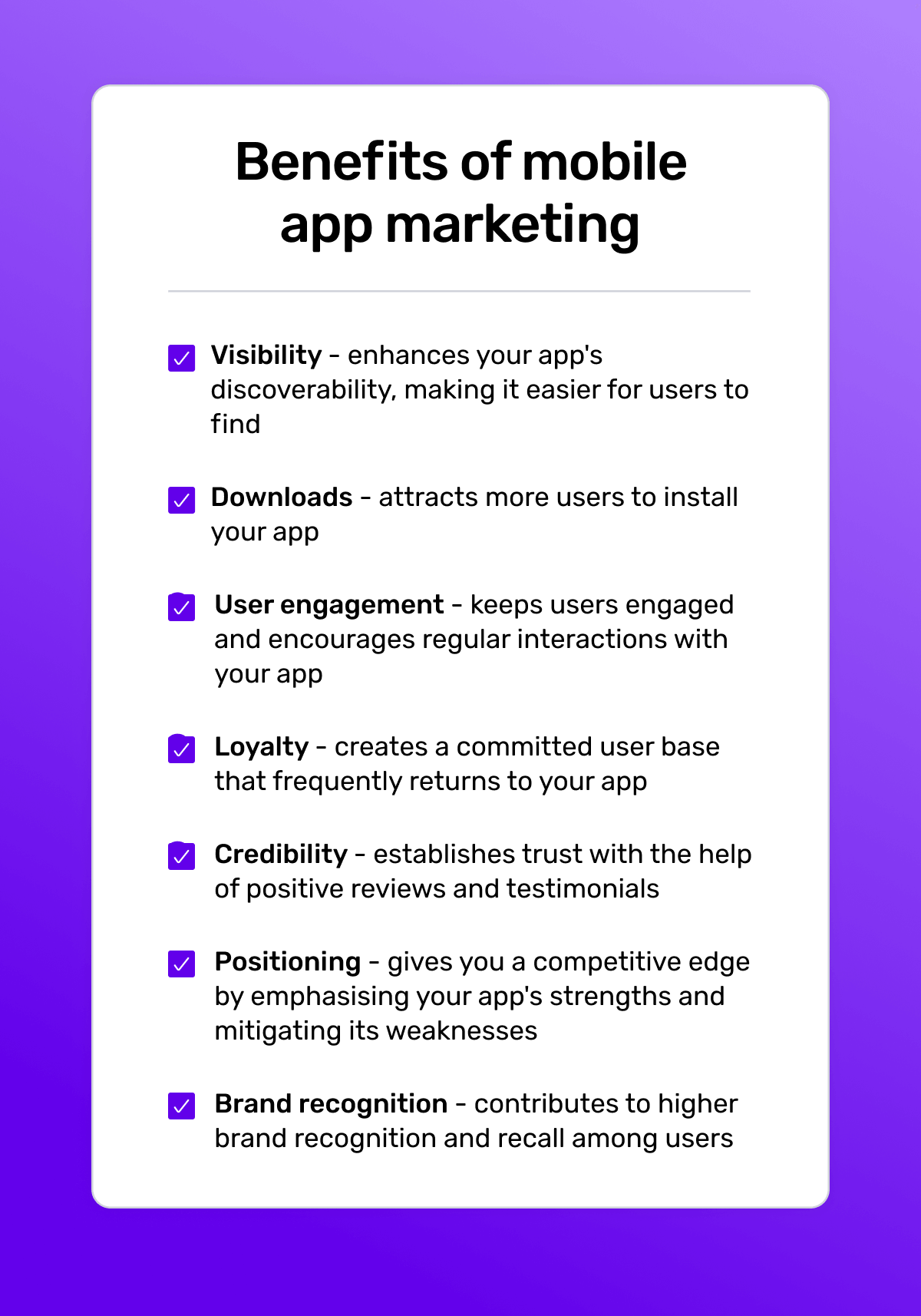 Benefits of mobile app marketing