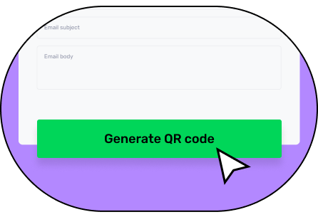 A button to generate a QR code on a QR code generator page