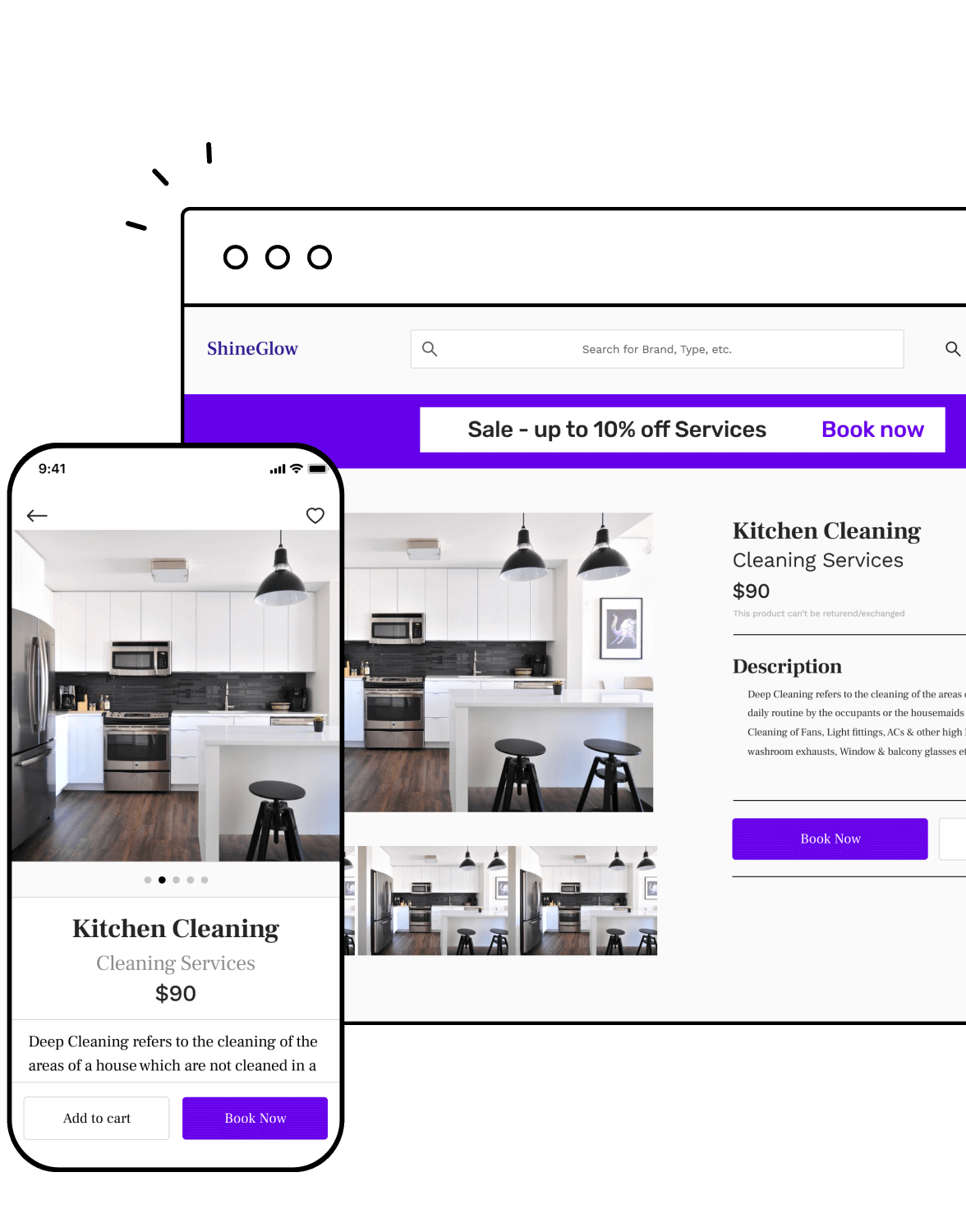 Cleaning business website