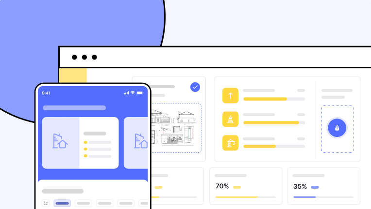 Construction industry software screen