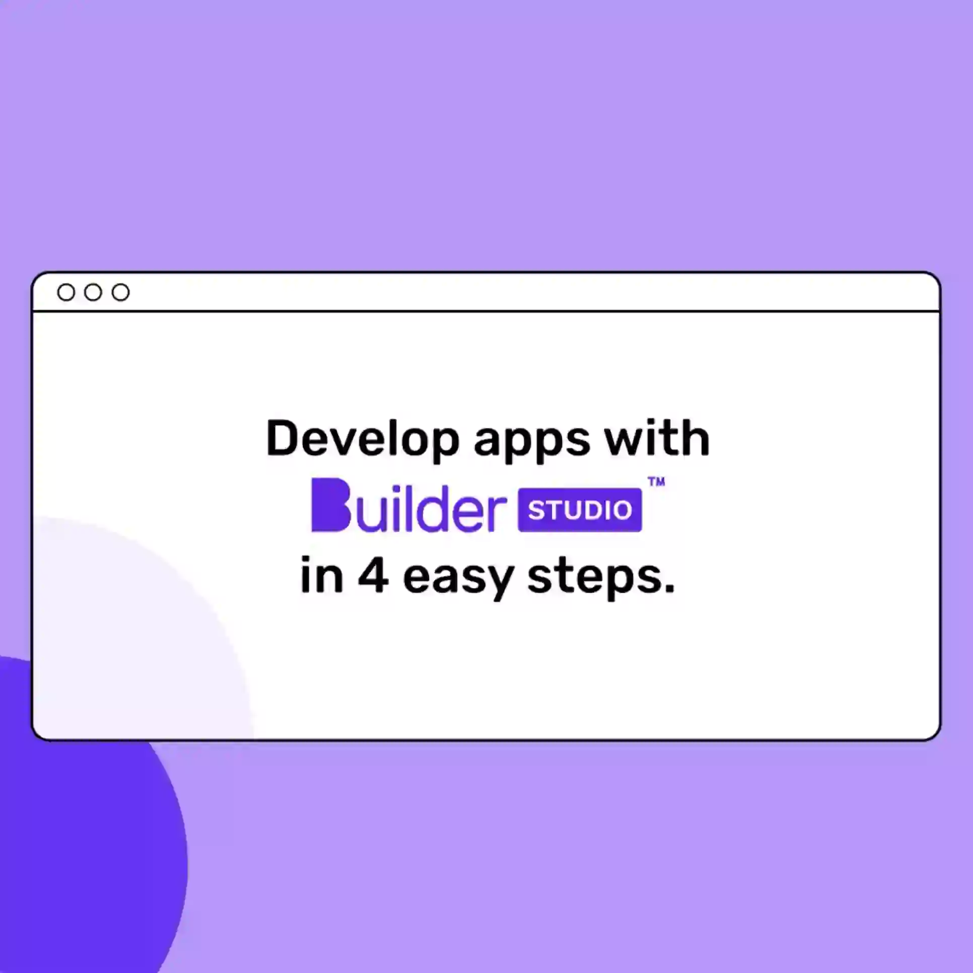 Develop an app with Builder Studio
