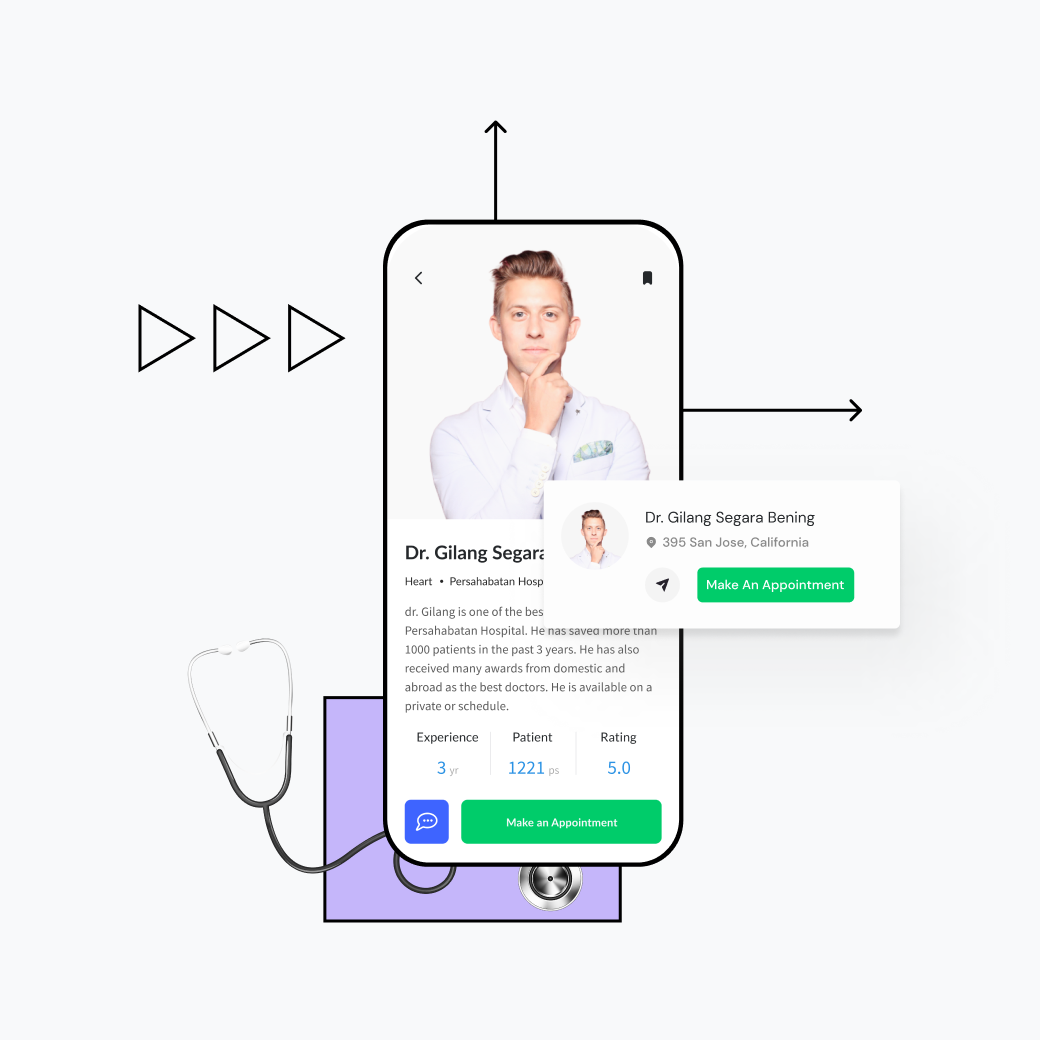 Doctors app screen