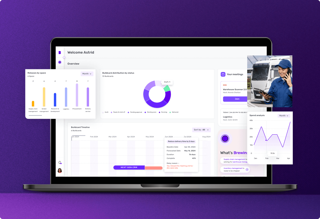 Builder.ai virtual assistant in customer dashboard