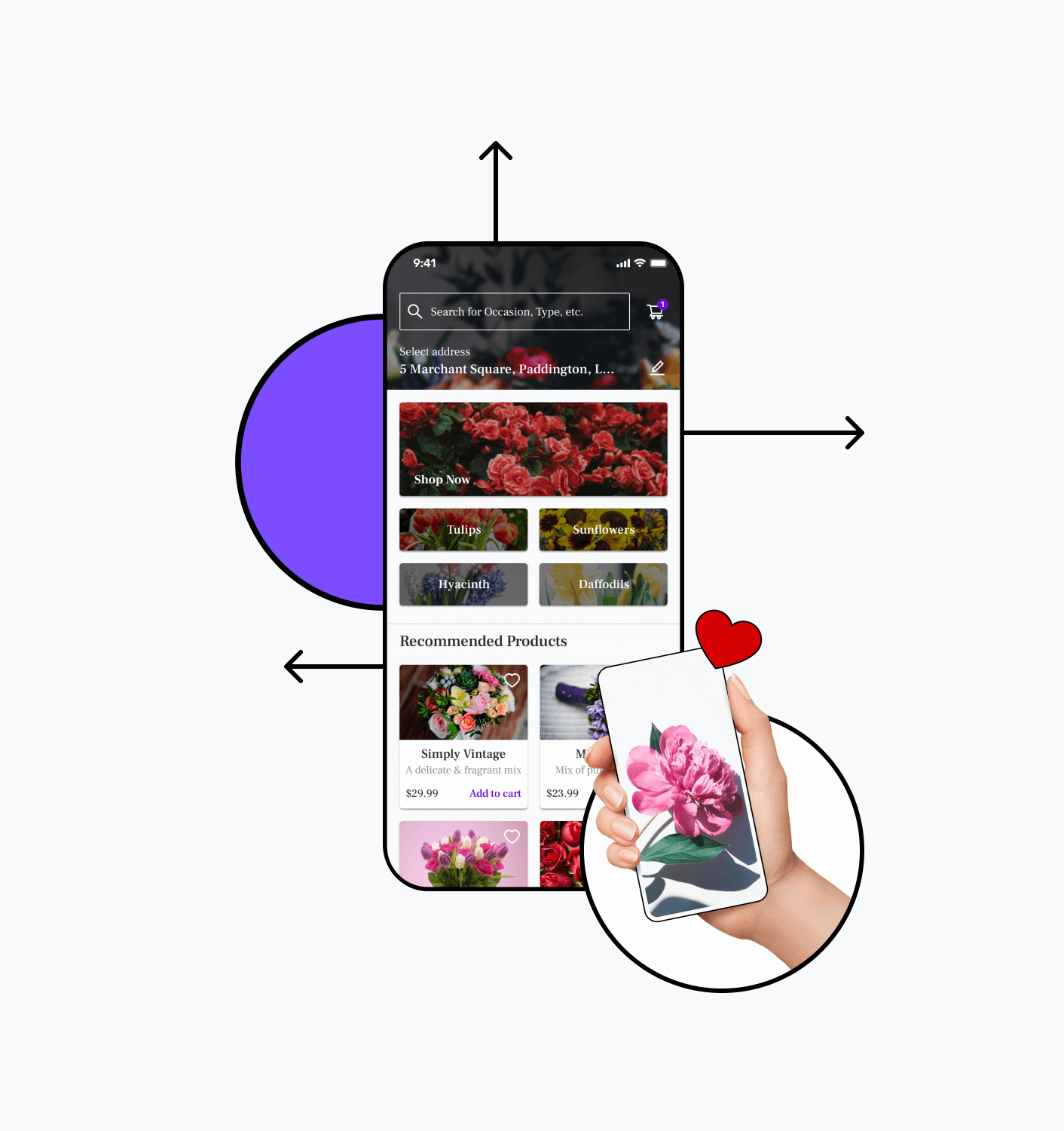 Florist App Builder - Build an App for Online Flower Delivery