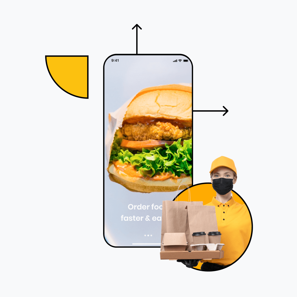 Food delivery app screen