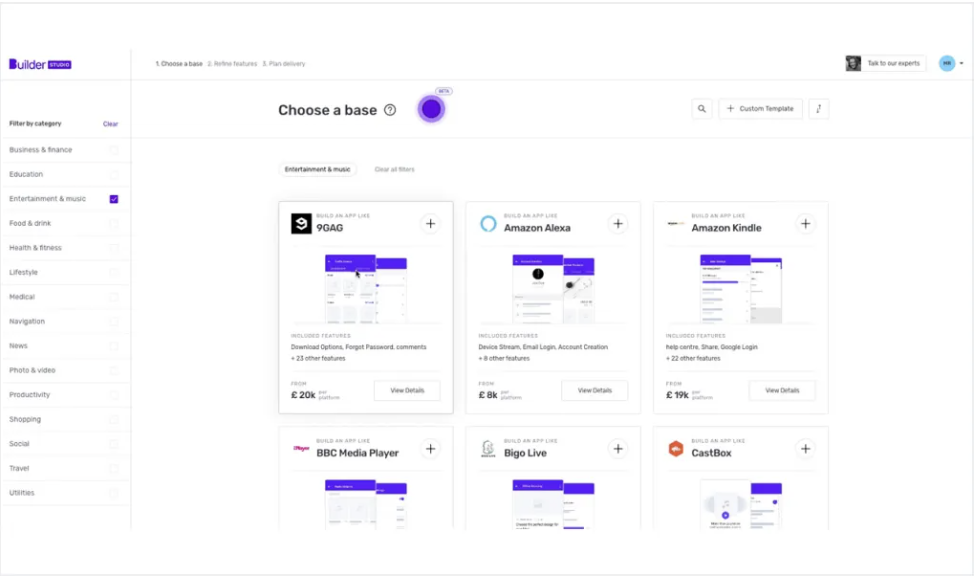 Custom app development