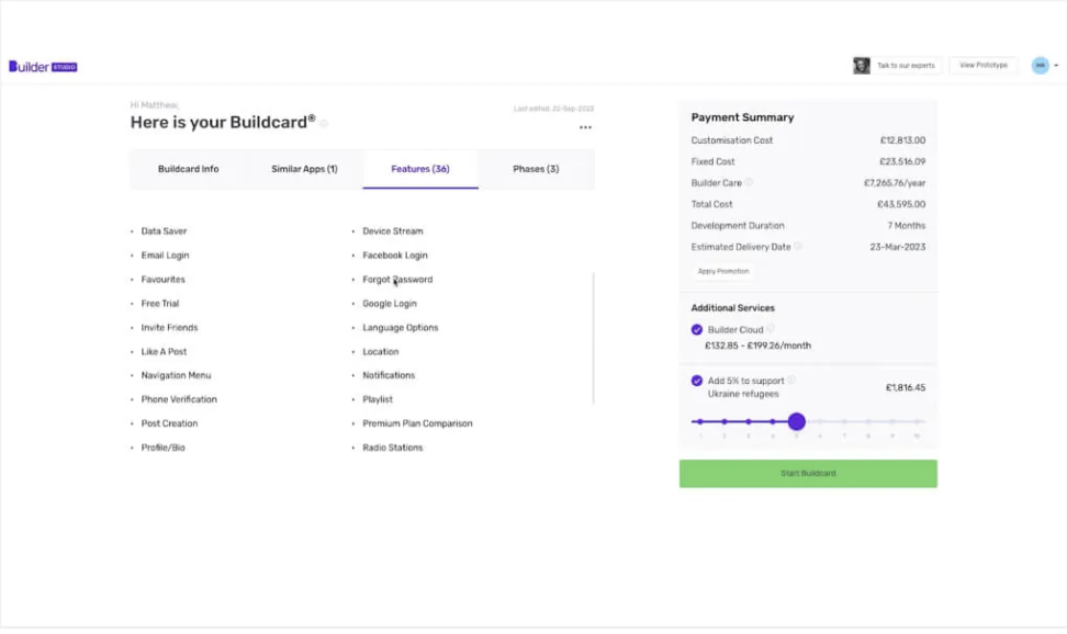 app platforms and timelines