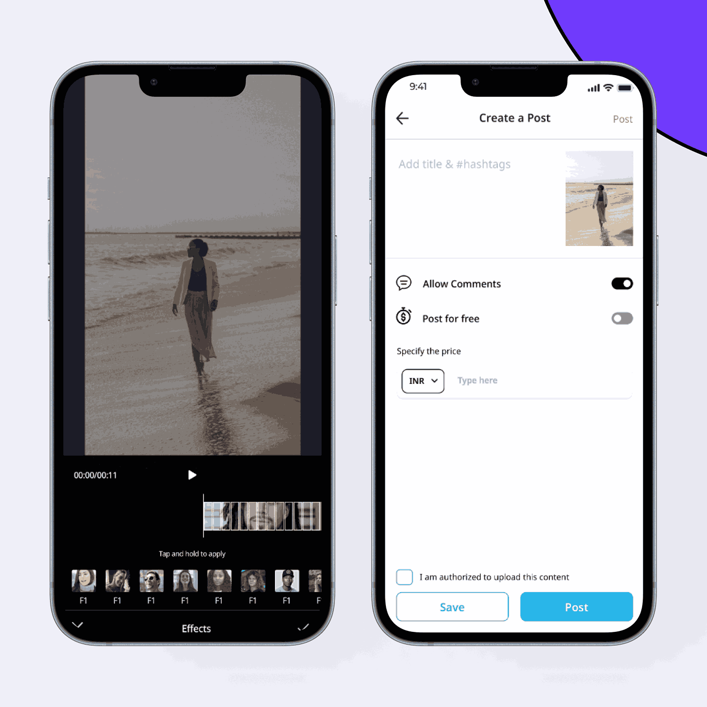 VerSe create post