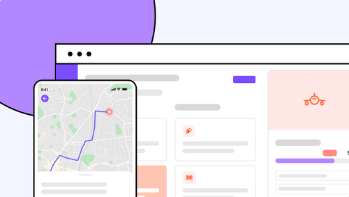 Logistics industry software screen