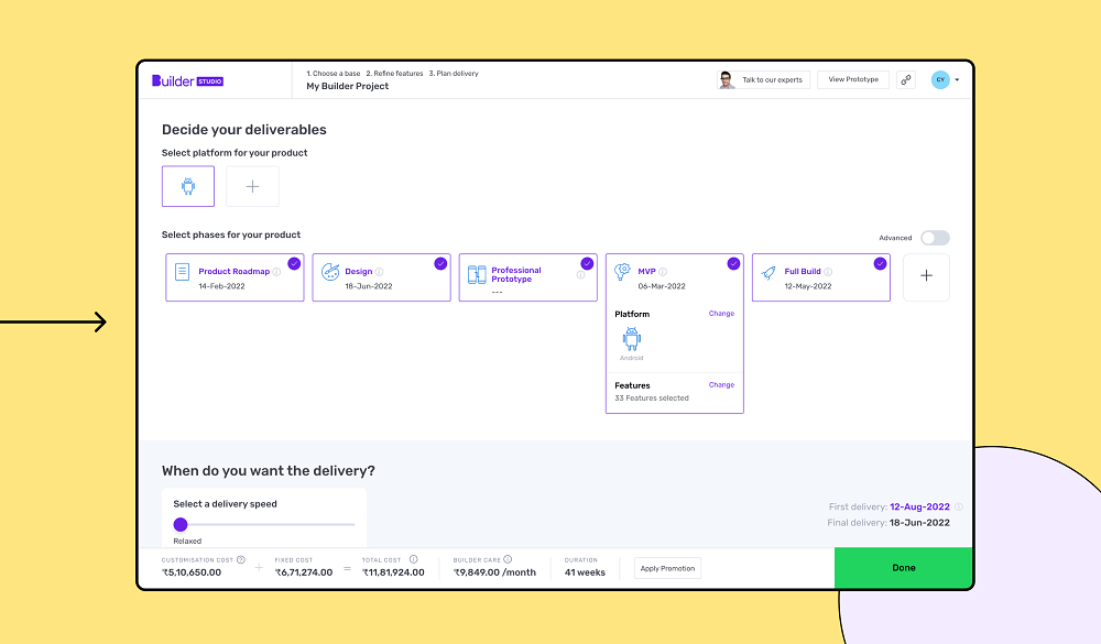 Select the deliverables for your social media pp