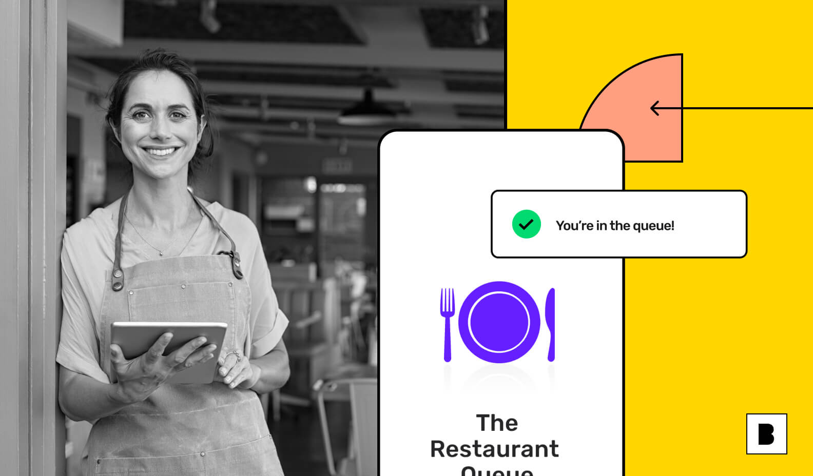 Restaurant app screens with restaurant