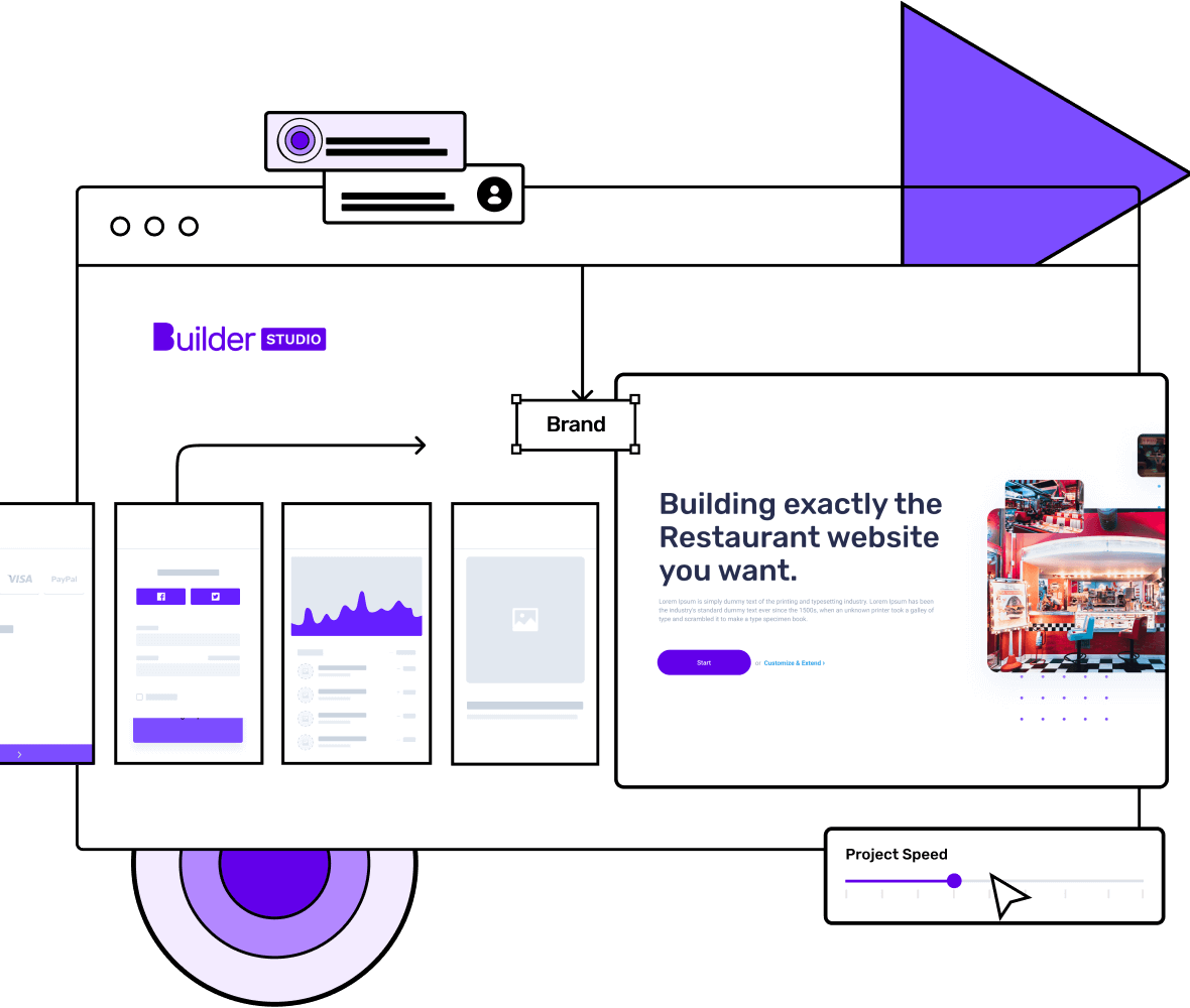 Restaurnat website builder