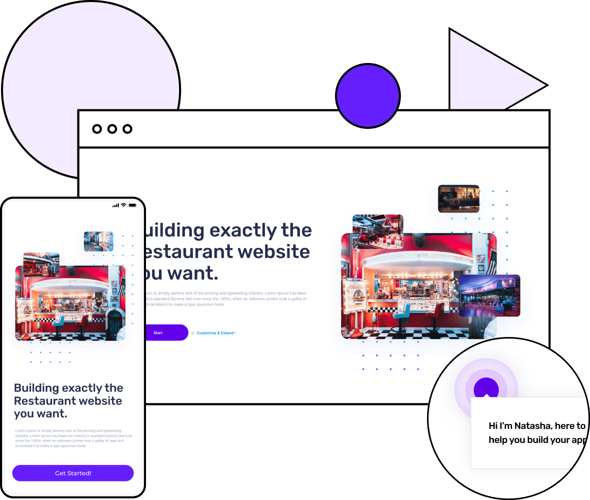 Restaurant website builder