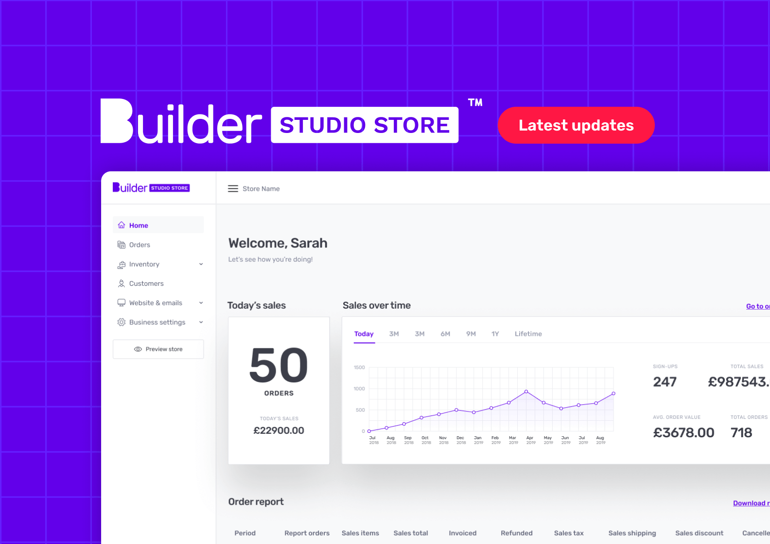 Studio Store Dashboard