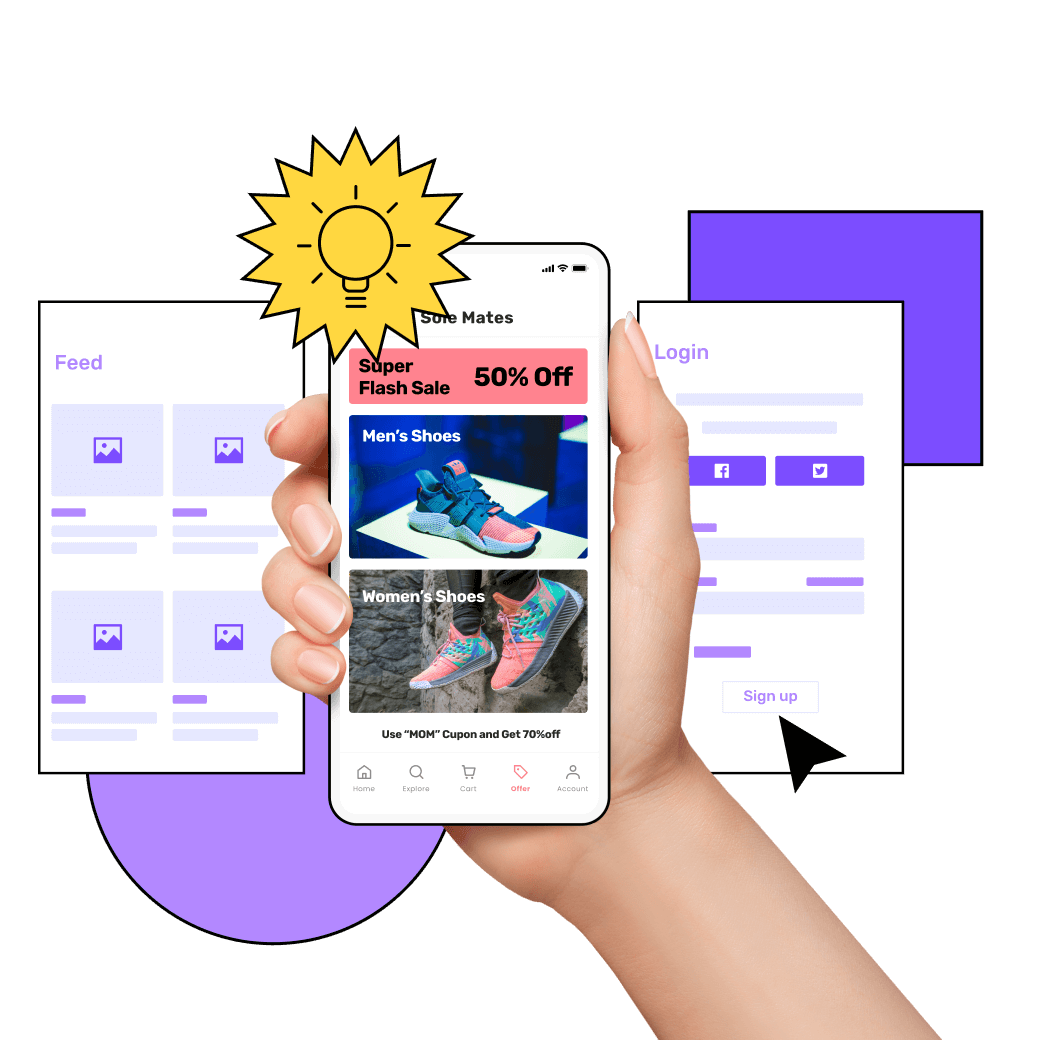 Ecommerce app screen