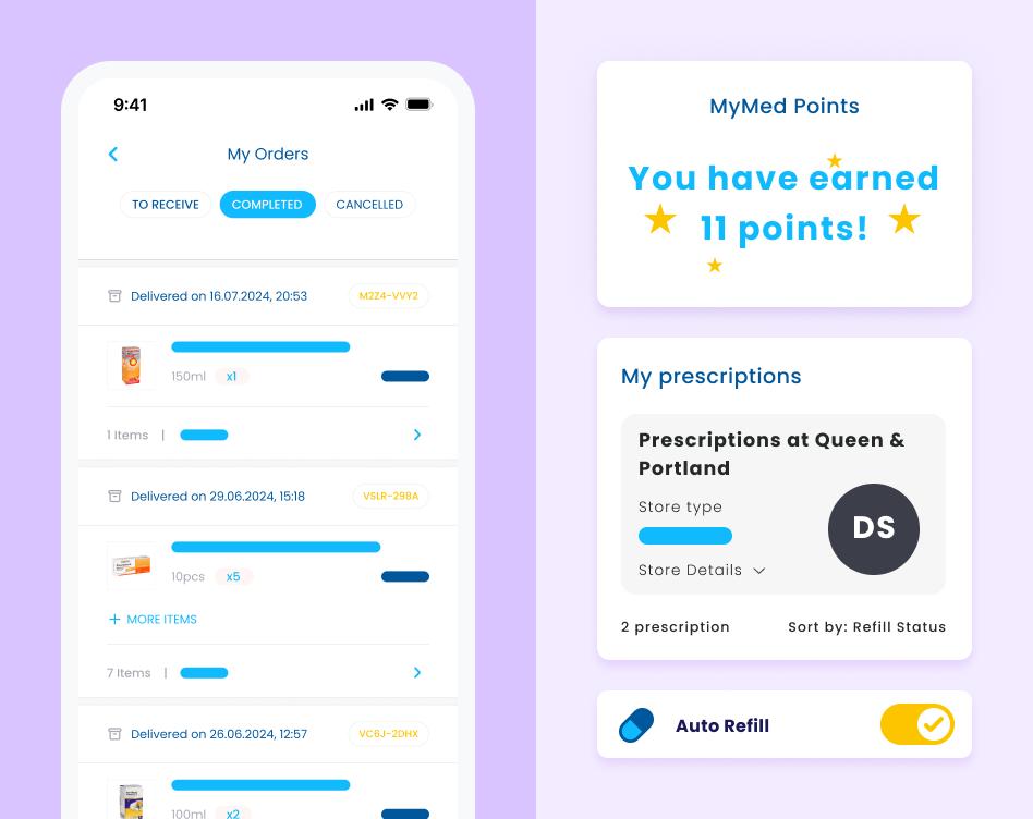 Subscription-based medicine delivery apps that caters to customers with recurring medication needs.