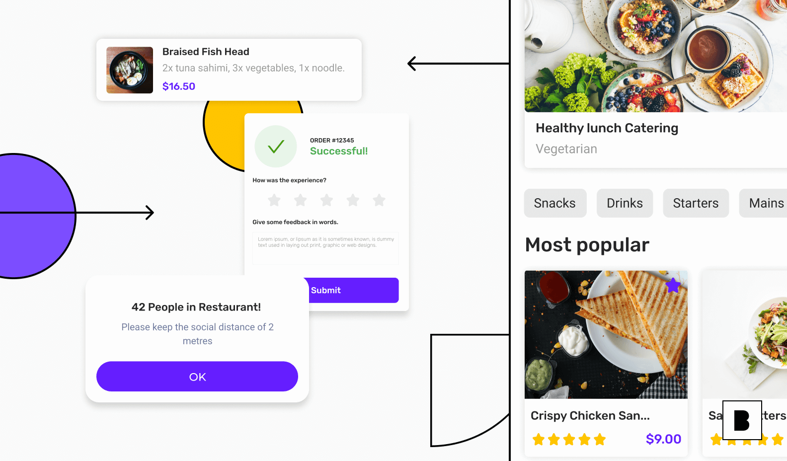 Takeaway and restaurant app backend