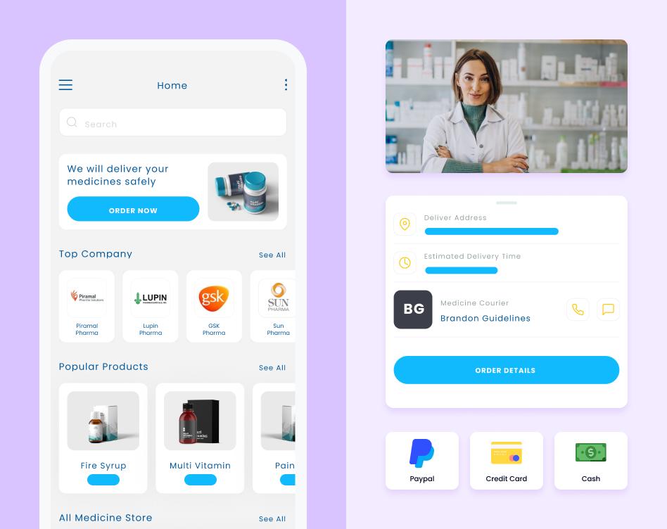 Telemedicine integration apps that combines telemedicine with medicine delivery