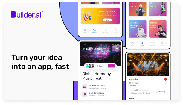 Turn your idea into an event app, fast