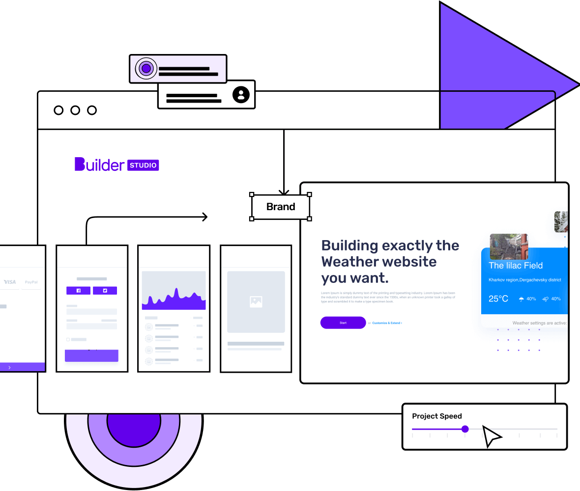Weather website builder