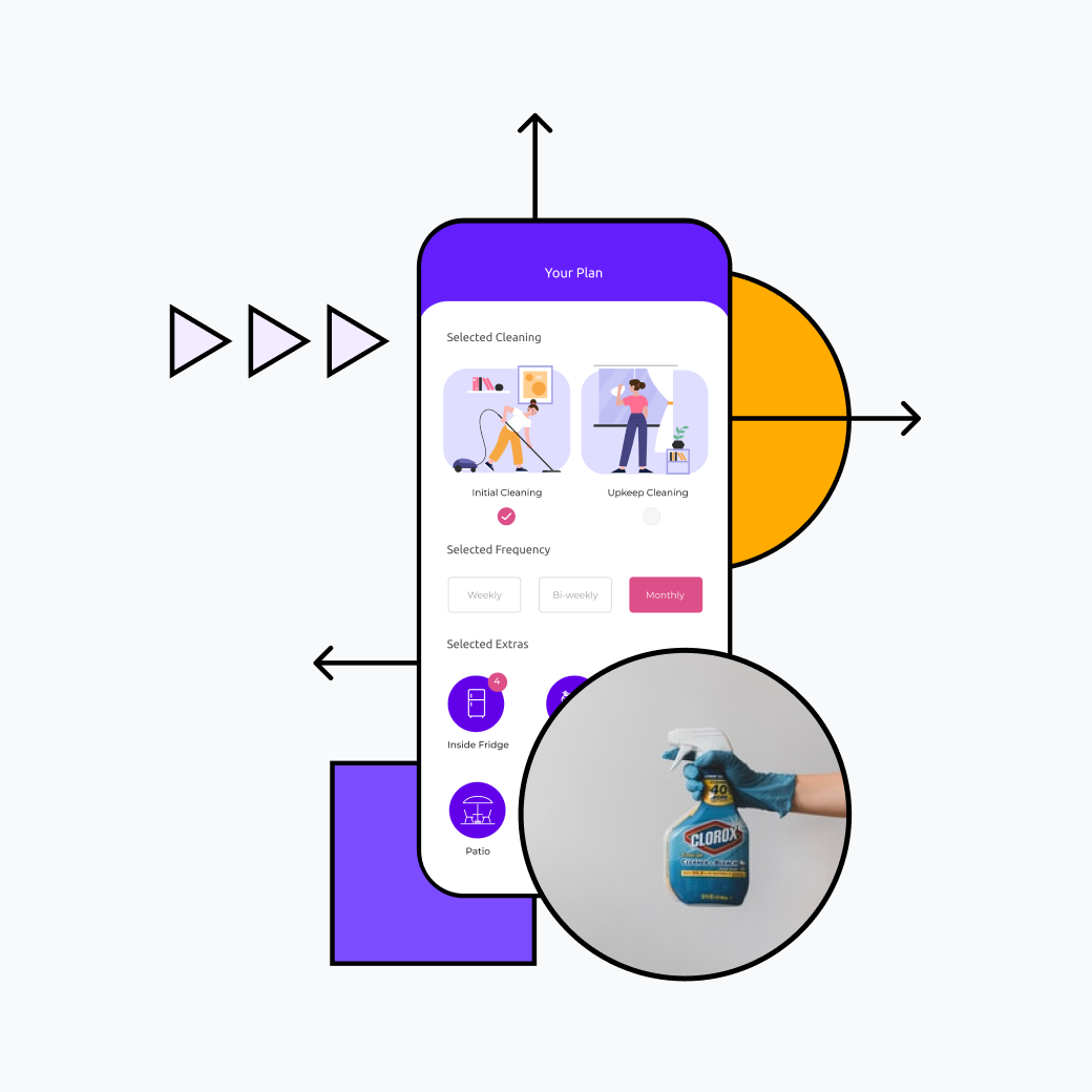 Cleaning business website hero image
