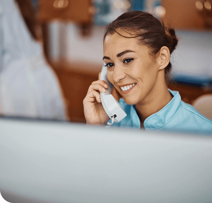 woman talking in phone